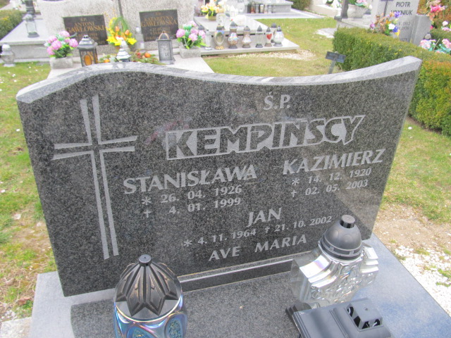 Stanisława Kempińska 1926 Męcinka - Grobonet - Wyszukiwarka osób pochowanych